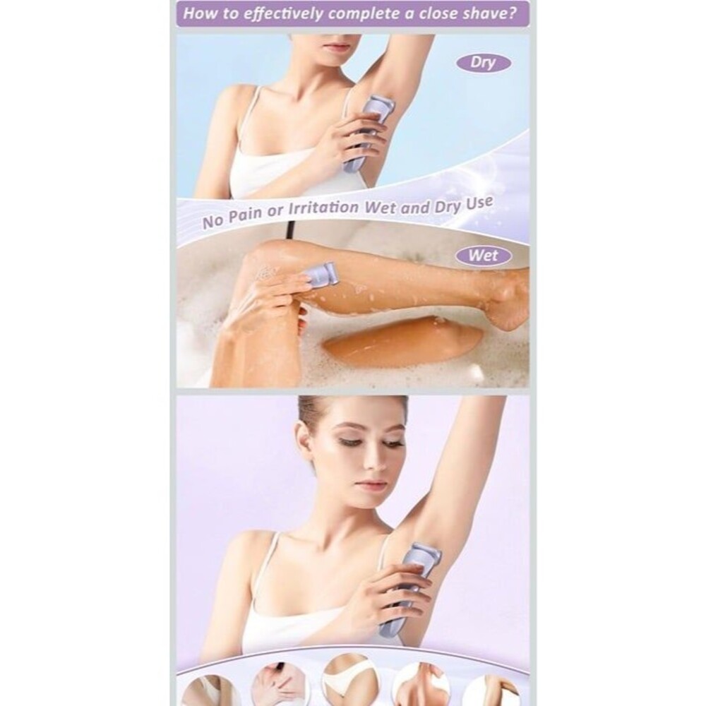 New Women's Electric Razor With Charger - Picture 5 of 7
